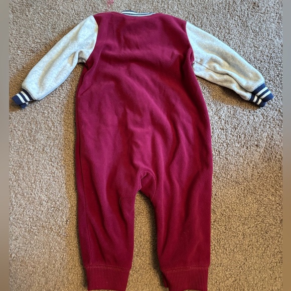 Carter's Red and Gray Varsity Footie - Picture 3 of 3